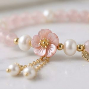 vòng tay đá thạch anh hồng 2